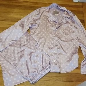 Victoria secret silk 2 piece pajamas
